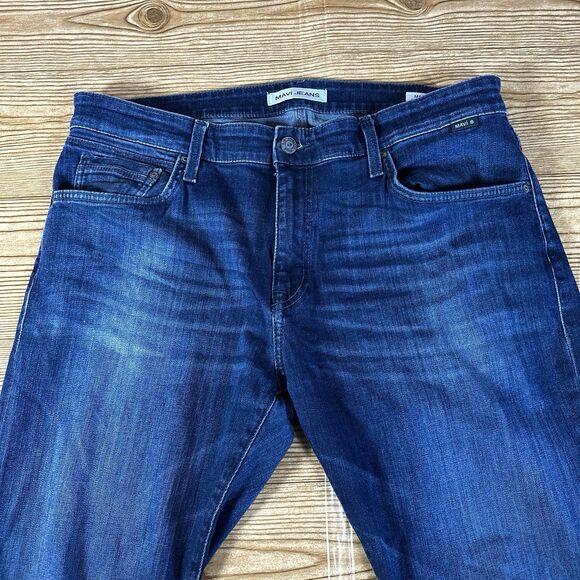 Mavi Jeans Men’s 36x29 Marcus Blue Slim‎ Fit Straight Leg Medium Wash Stretch - Picture 4 of 16